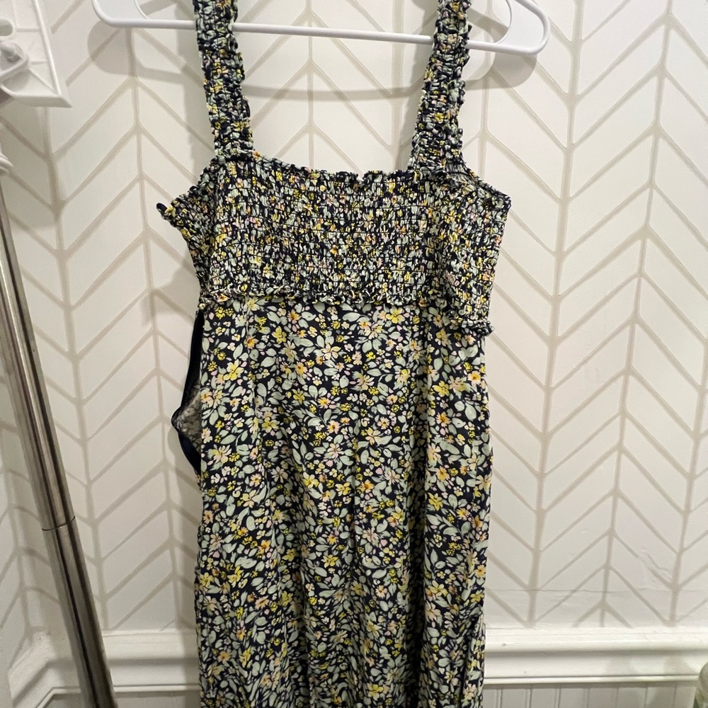 Zara Floral Maxi Dress - Black and Yellow